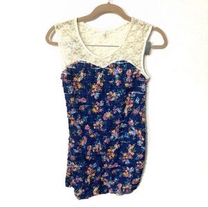 AUDREY dress womens fitted floral mini dress medium